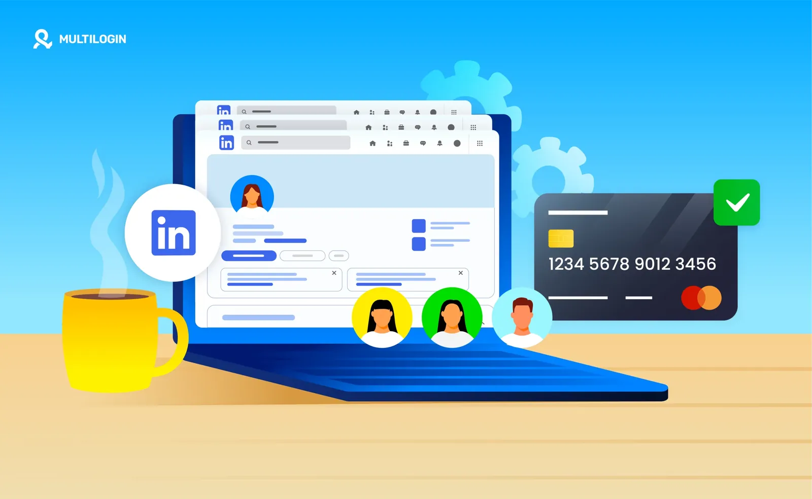 Notepad checklist and phone ready before buying a LinkedIn account